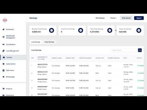 members savings management